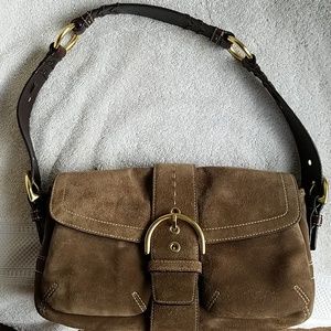 Coach suede purse